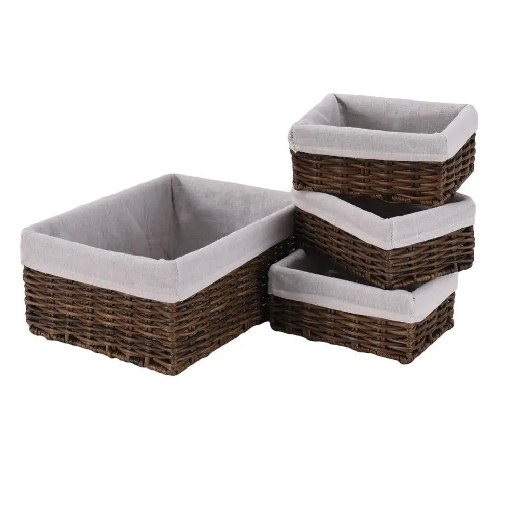 Guangdong Handmade Wicker Storage Baskets Set For Home