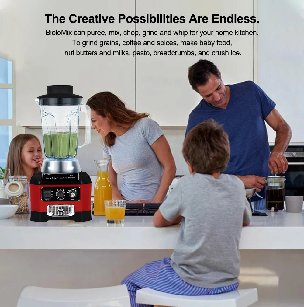 Biolomix Heavy Duty Bar Blender 2200W Professional Mixer