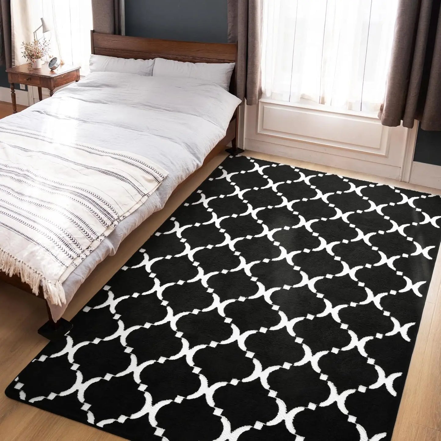 Large Shag Area Rug Memory Foam Living Room Rug 6x9 Feet