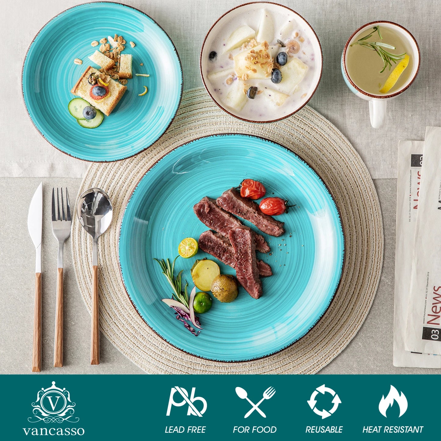 Malacasac Bella T Porcelain Dinnerware Set 16 32 48 Pieces