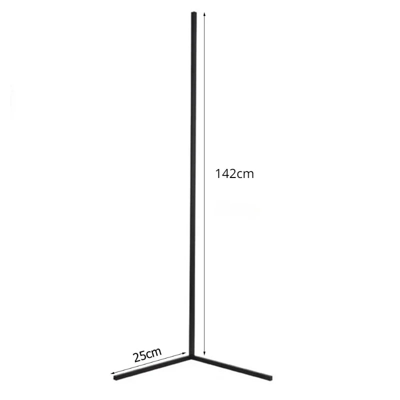 Modern RGB LED Corner Floor Lamp For Living Room Decor