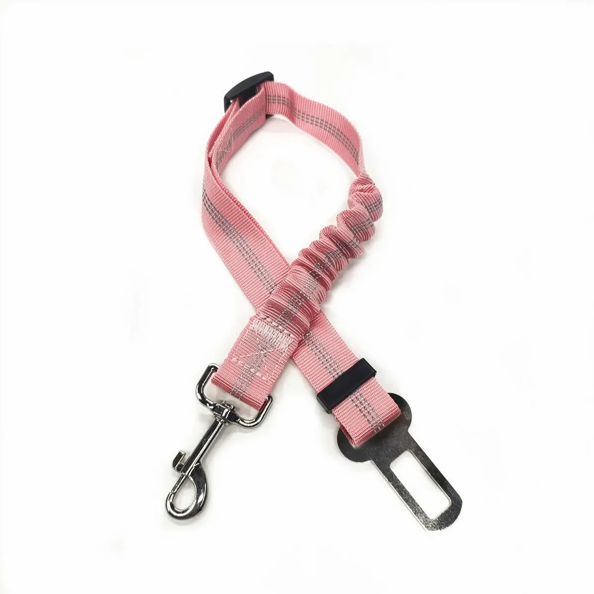 Pet Dog Car Seat Belt Retractable Elastic Reflective Safety Traction Rope Harness Accessories