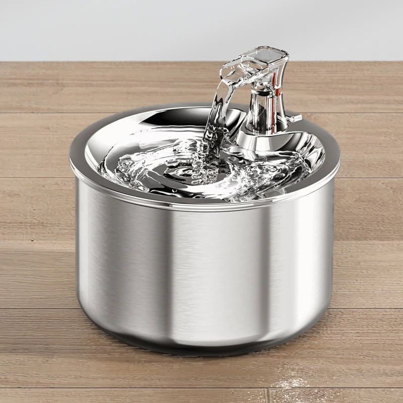 NPET Stainless Steel Pet Water Fountain Automatic Sensor
