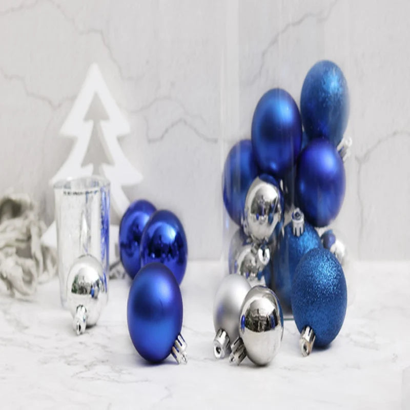Christmas Ball Ornaments Set 24 Pieces For Tree Decoration