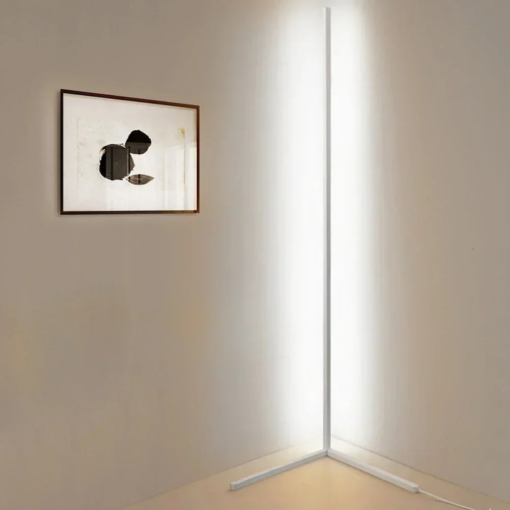 Modern RGB LED Corner Floor Lamp For Living Room Decor