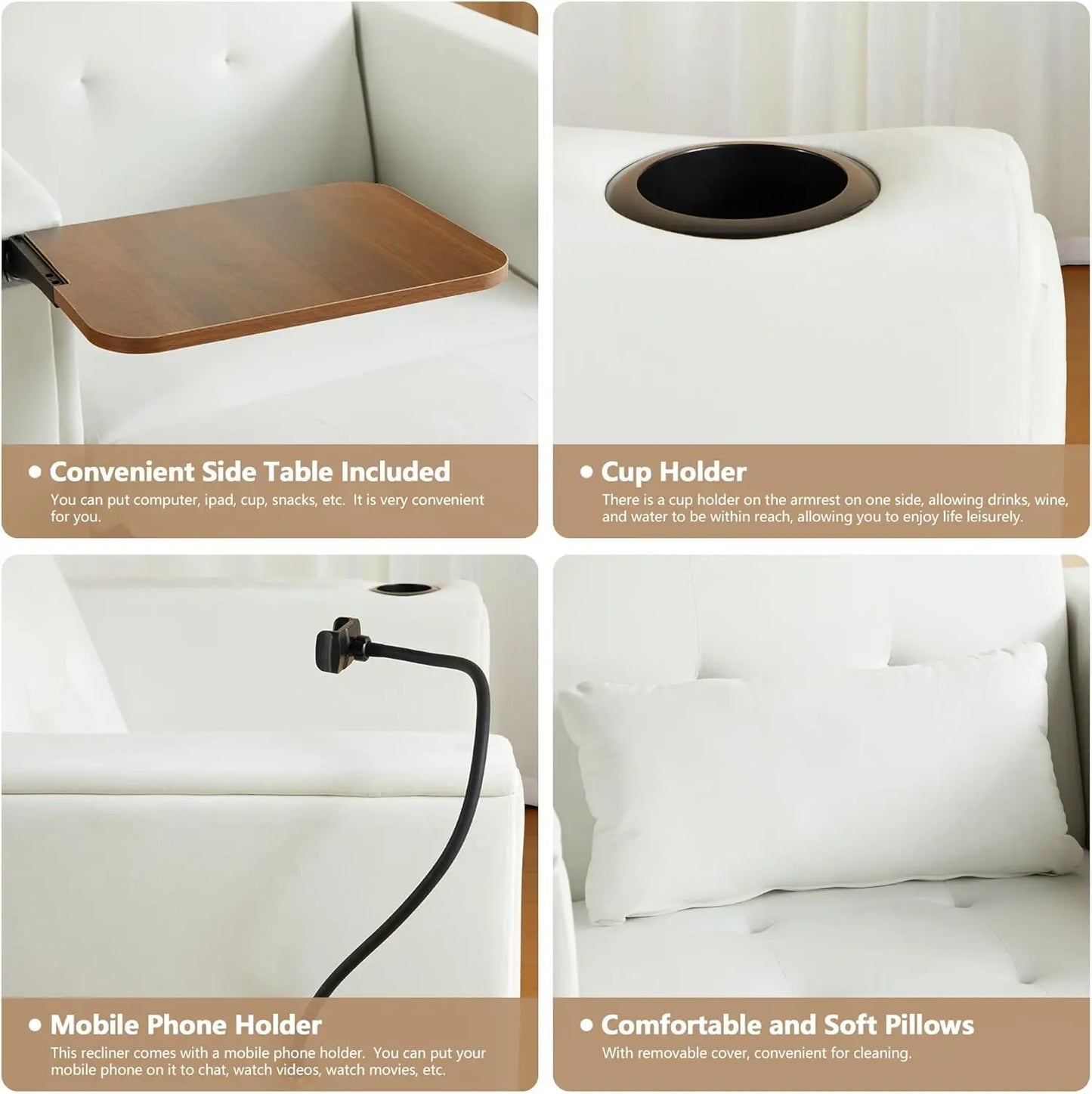 Velvet Convertible Chair Bed, 3 in 1 Multi-Functional Sleeper