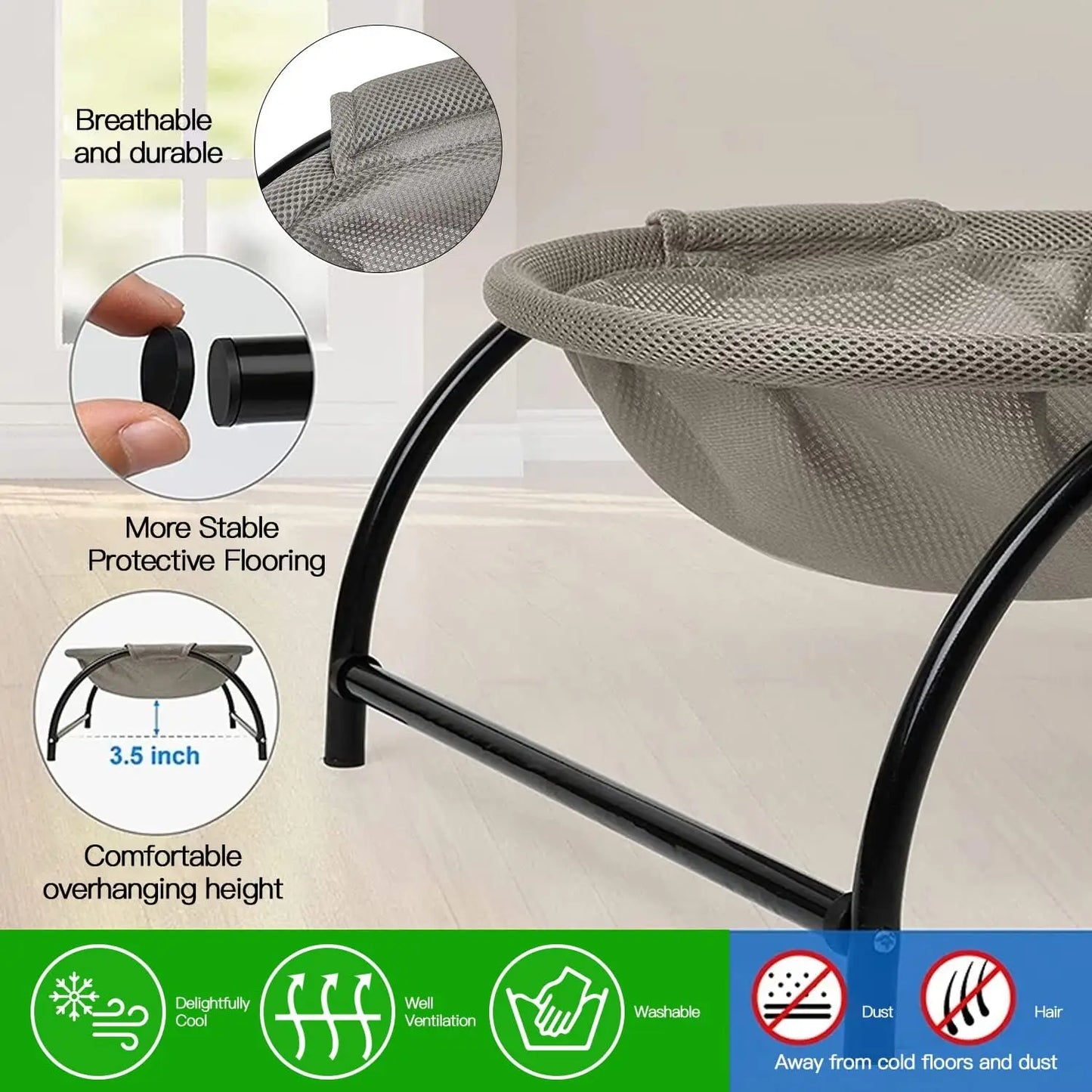 Cat Bed Pet Hammock Bed, Washable Comfortable Sofa Bed