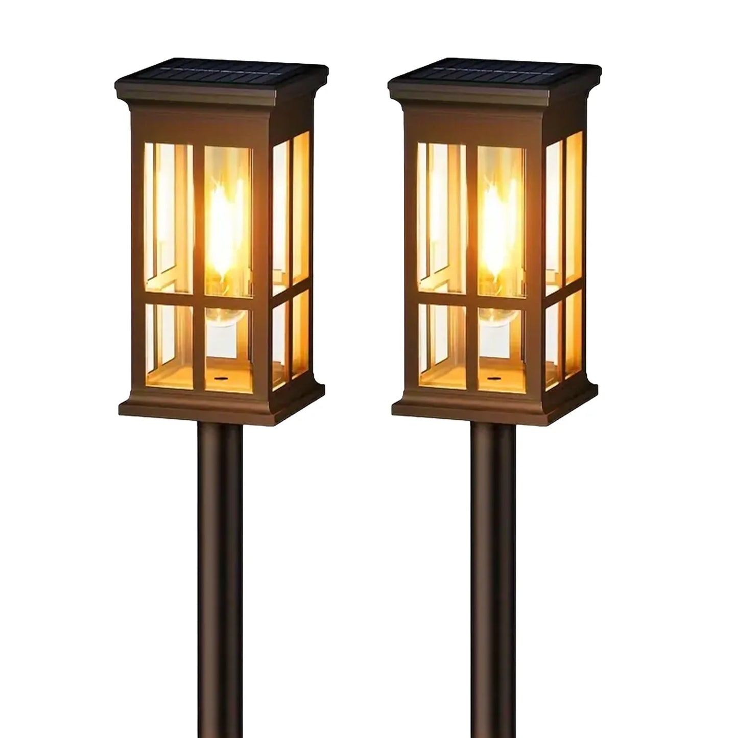 2/6/8 Pack Solar Pathway Lights - Super Bright Outdoor Solar Lights