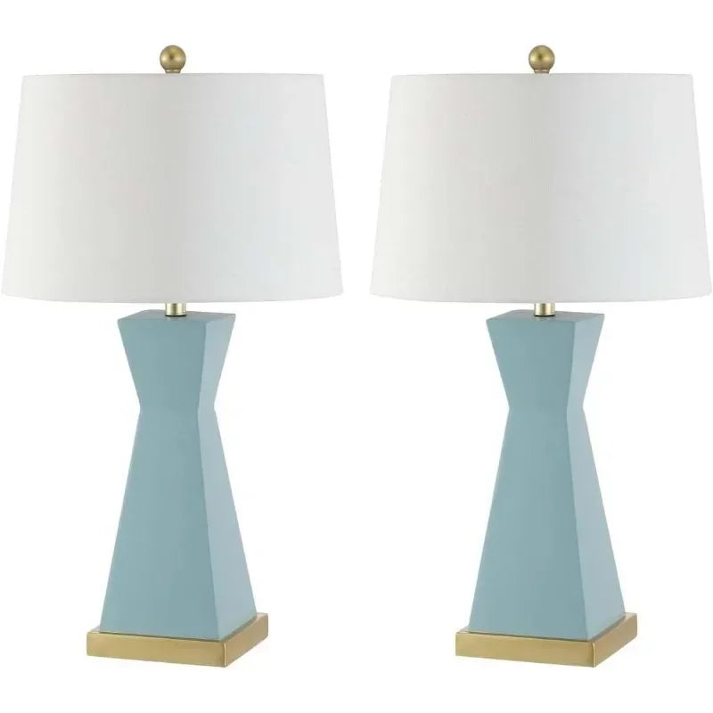 Hign Concerned Decorative Table Lamp Pair With USB Ports