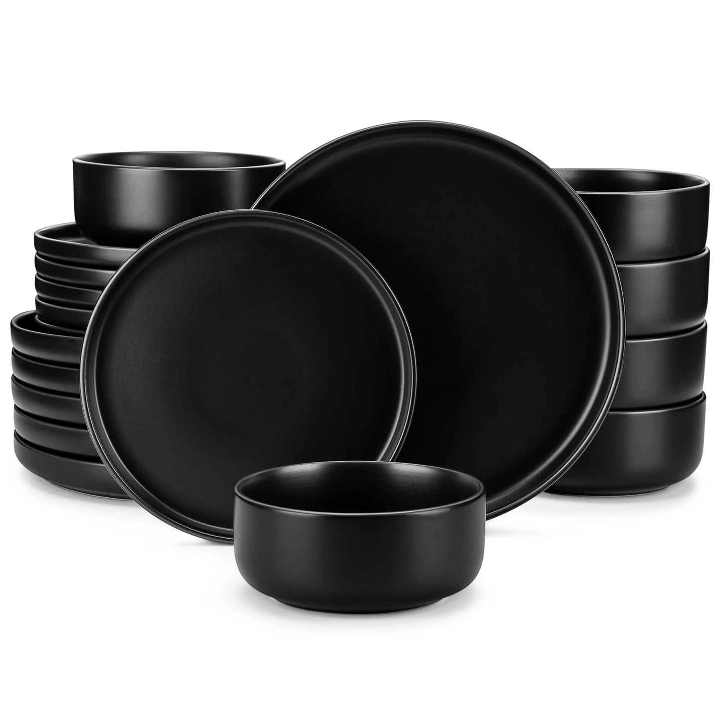 Malacasa Ceramic Dinnerware Set Complete Tableware For Six