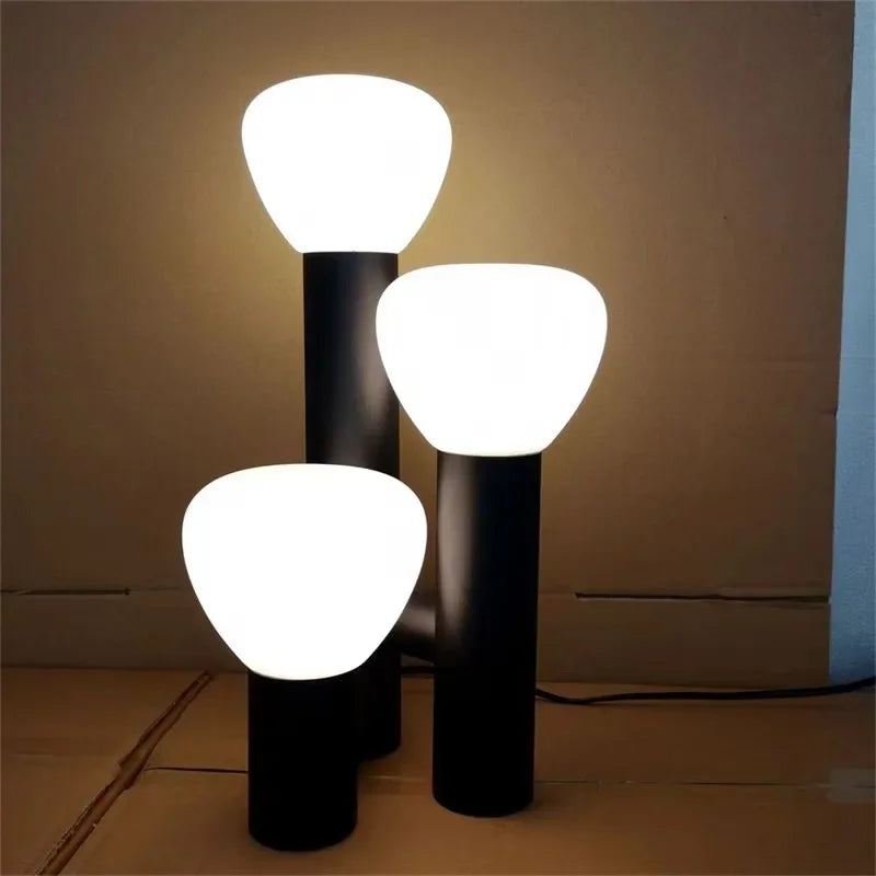 Nordic Floor Lamp Creative Orange Tripod Standing Lamp Artistic Room Decoration Simple Lounge Designer Lamp