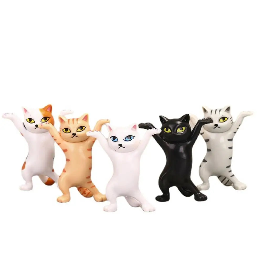 Cat Ornaments Anime Raising Hands Dancing Cat Model Toys