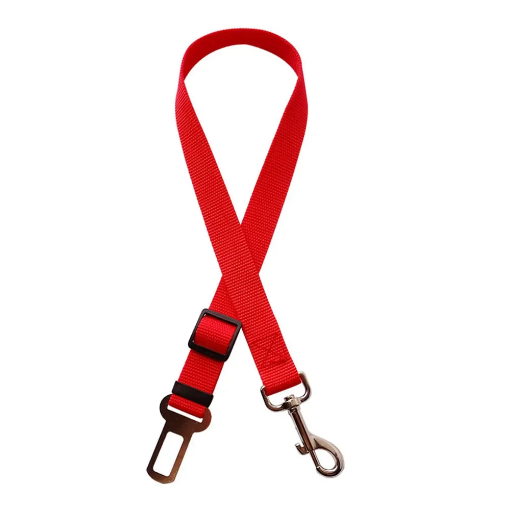 Pet Dog Car Seat Belt Retractable Elastic Reflective Safety Traction Rope Harness Accessories