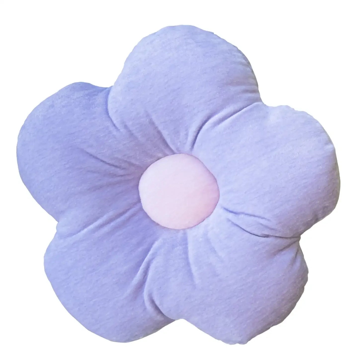 18 Inch Purple Flower Decorative Pillow 1 Each
