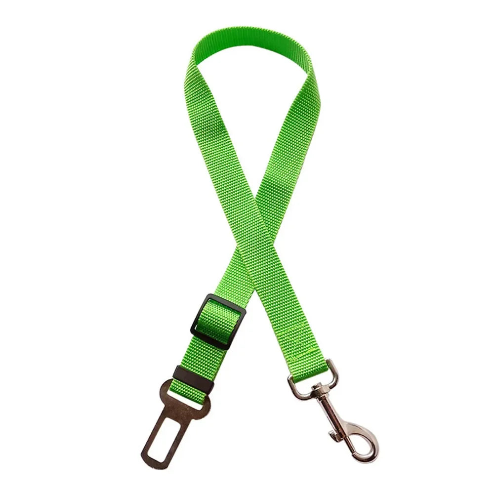 Pet Dog Car Seat Belt Retractable Elastic Reflective Safety Traction Rope Harness Accessories