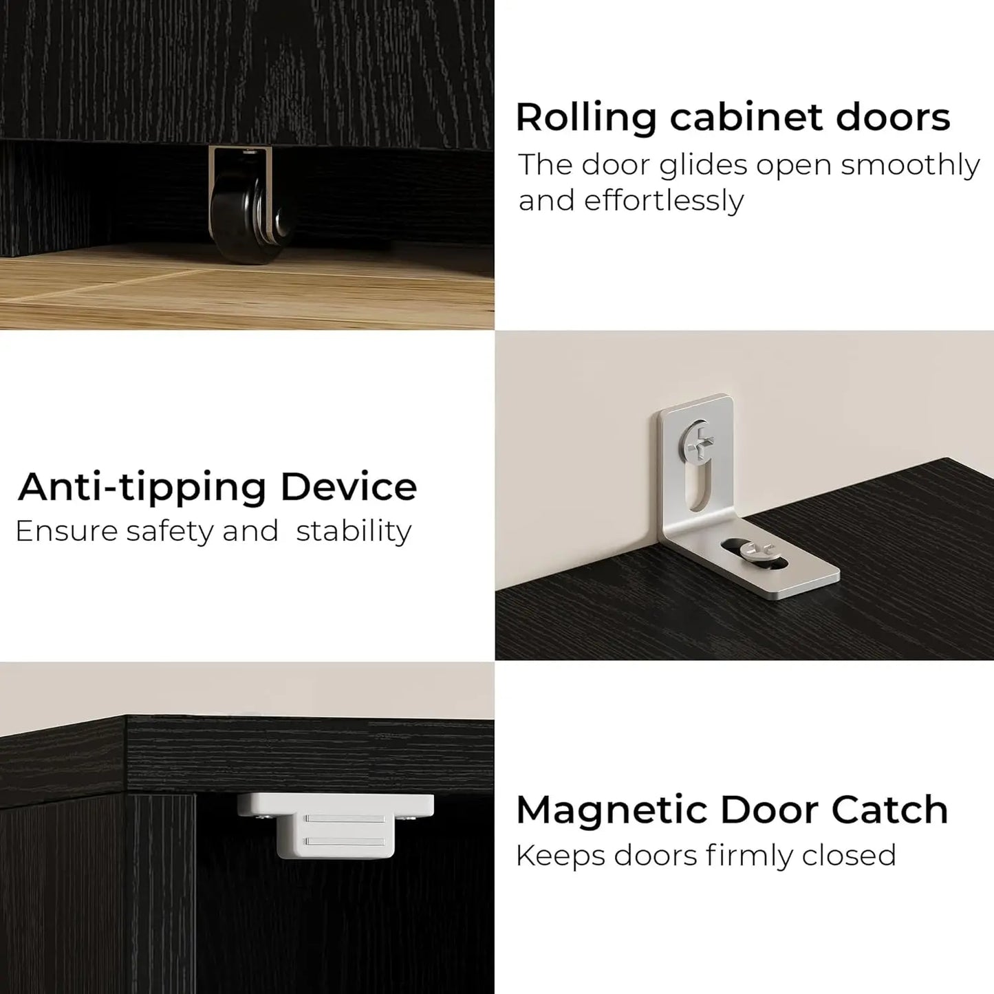 IRONCK Bathroom Storage Cabinet With Doors Narrow Design And Adjustable Shelves Solutions