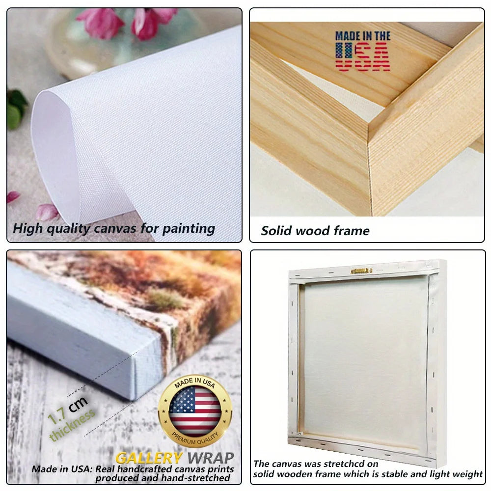 Form Wooden Frame Flower Wall Decor For Living Room Bedroom