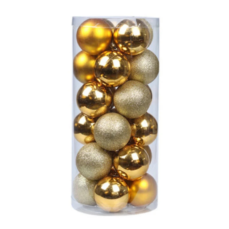 Christmas Ball Ornaments Set 24 Pieces For Tree Decoration