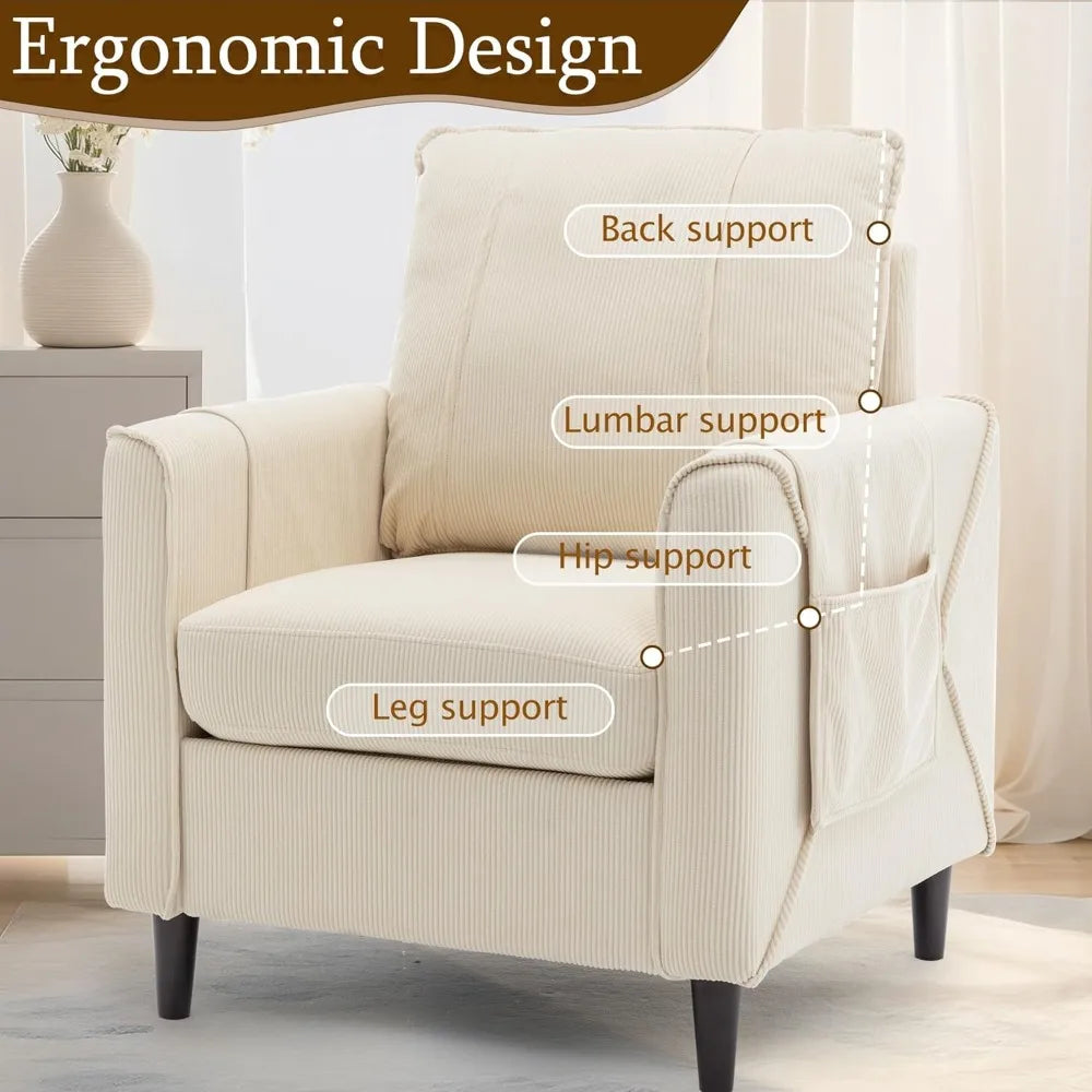 DAFIFY Mid Century Modern Accent Chair Upholstered Arm Chair