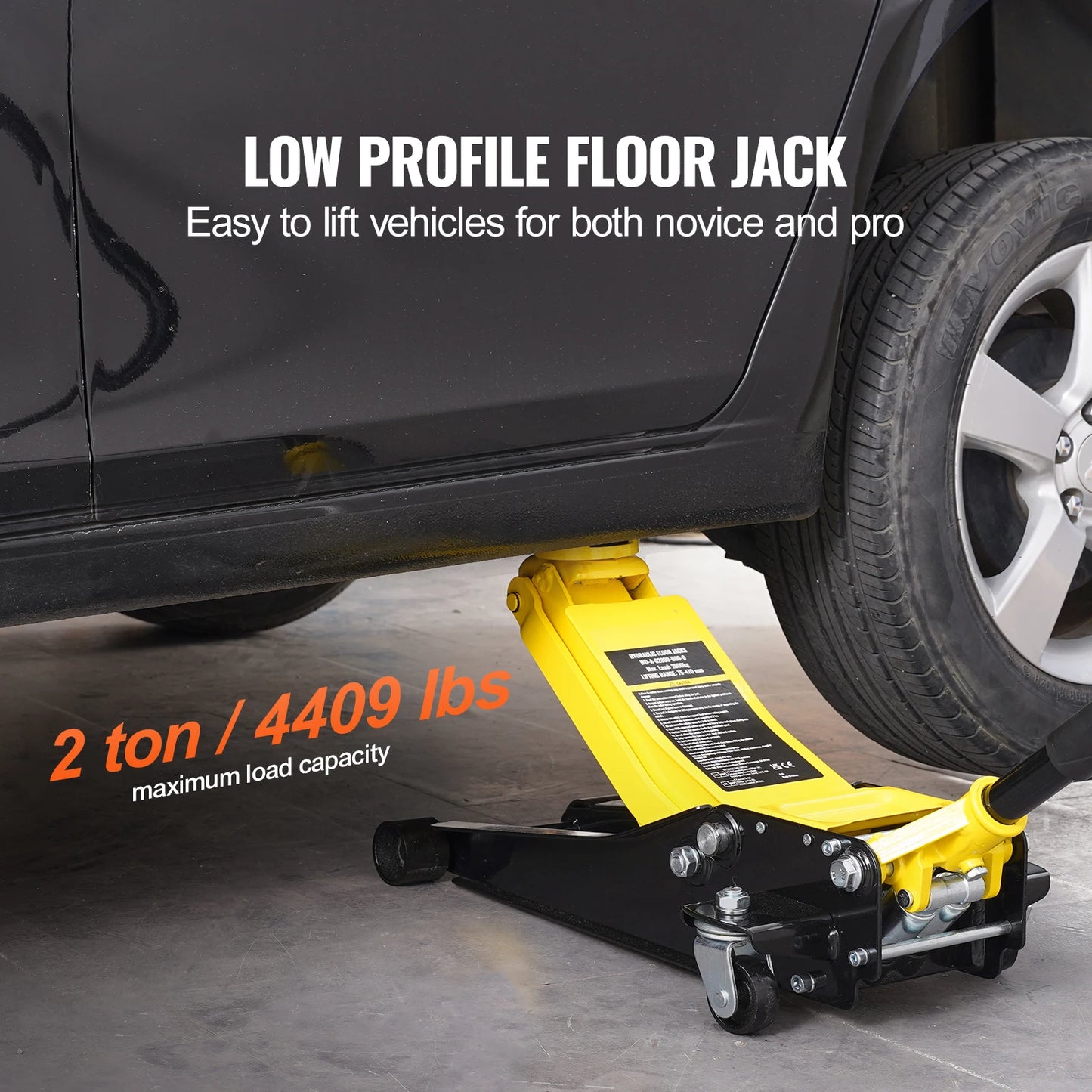 SucceBuy Floor Jack Low Profile Hydraulic Car Jack