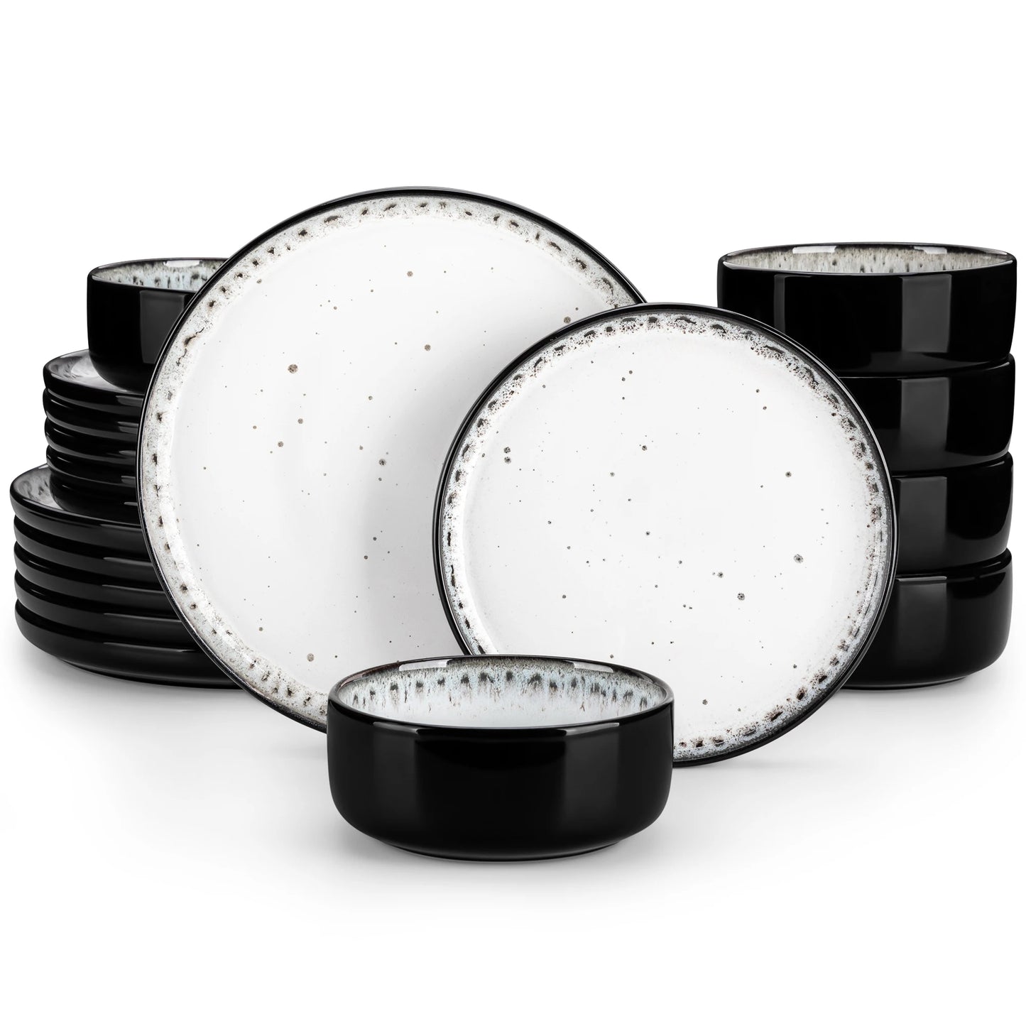 Malacasa Ceramic Dinnerware Set Complete Tableware For Six