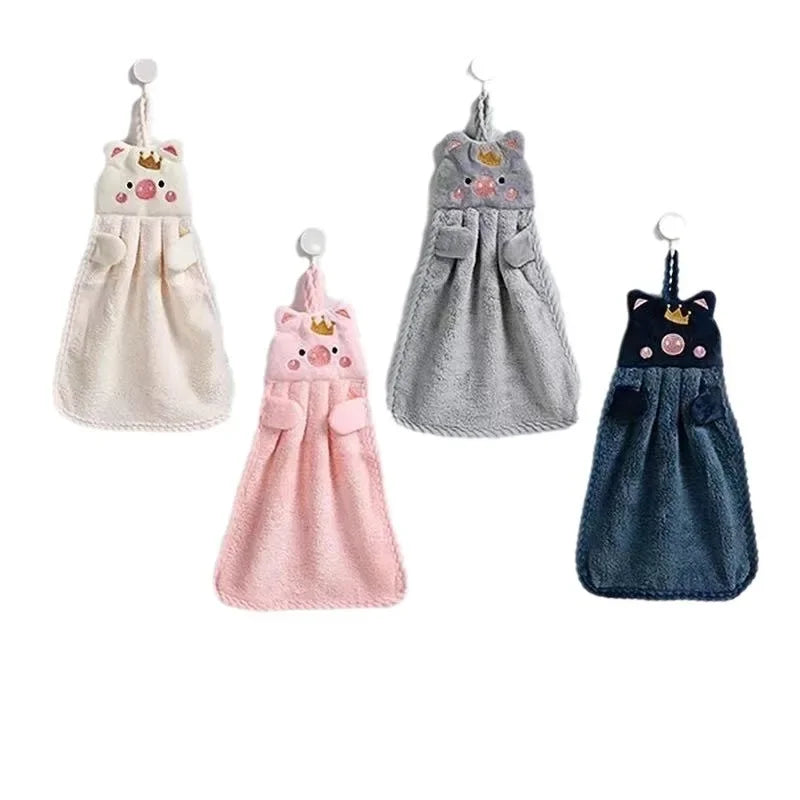 Cute Hand Towels Super Absorbent Microfiber Kitchen Towel