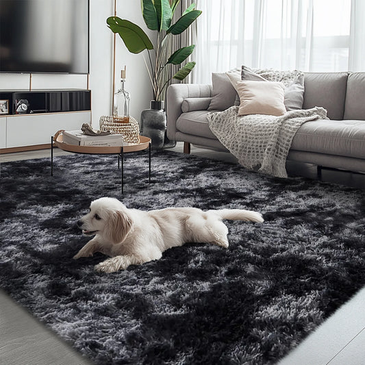 Hign-concerned Shag Area Rug Living Room Plush Modern