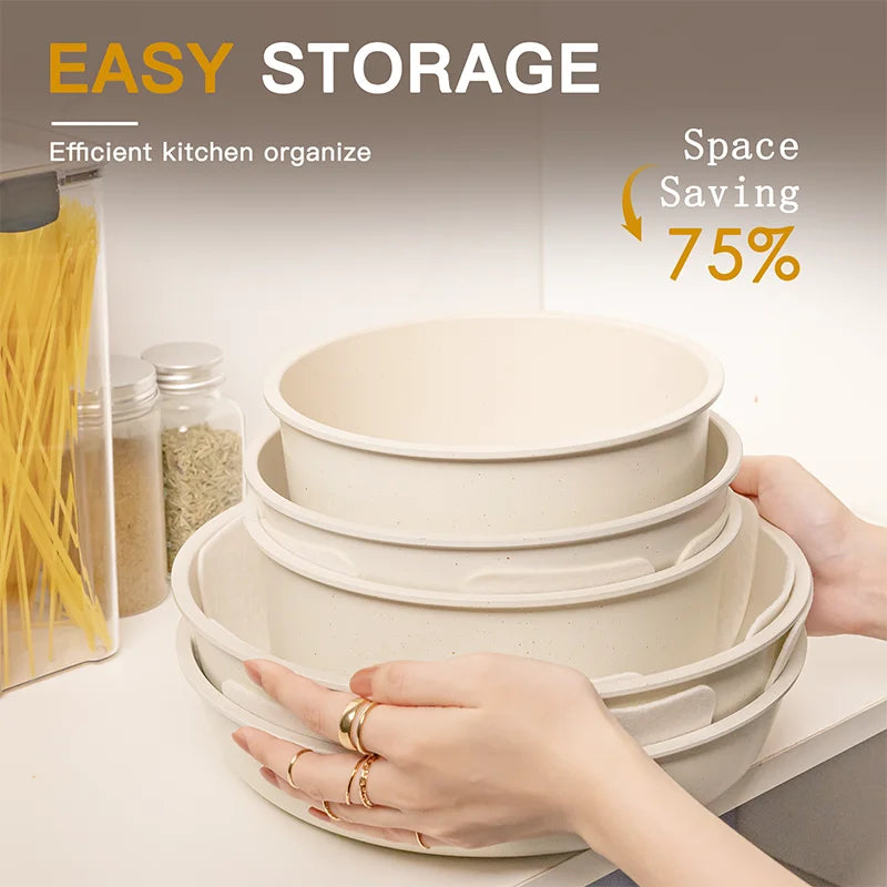 Astercook 21 Piece Nonstick Pots and Pans Ceramic Set