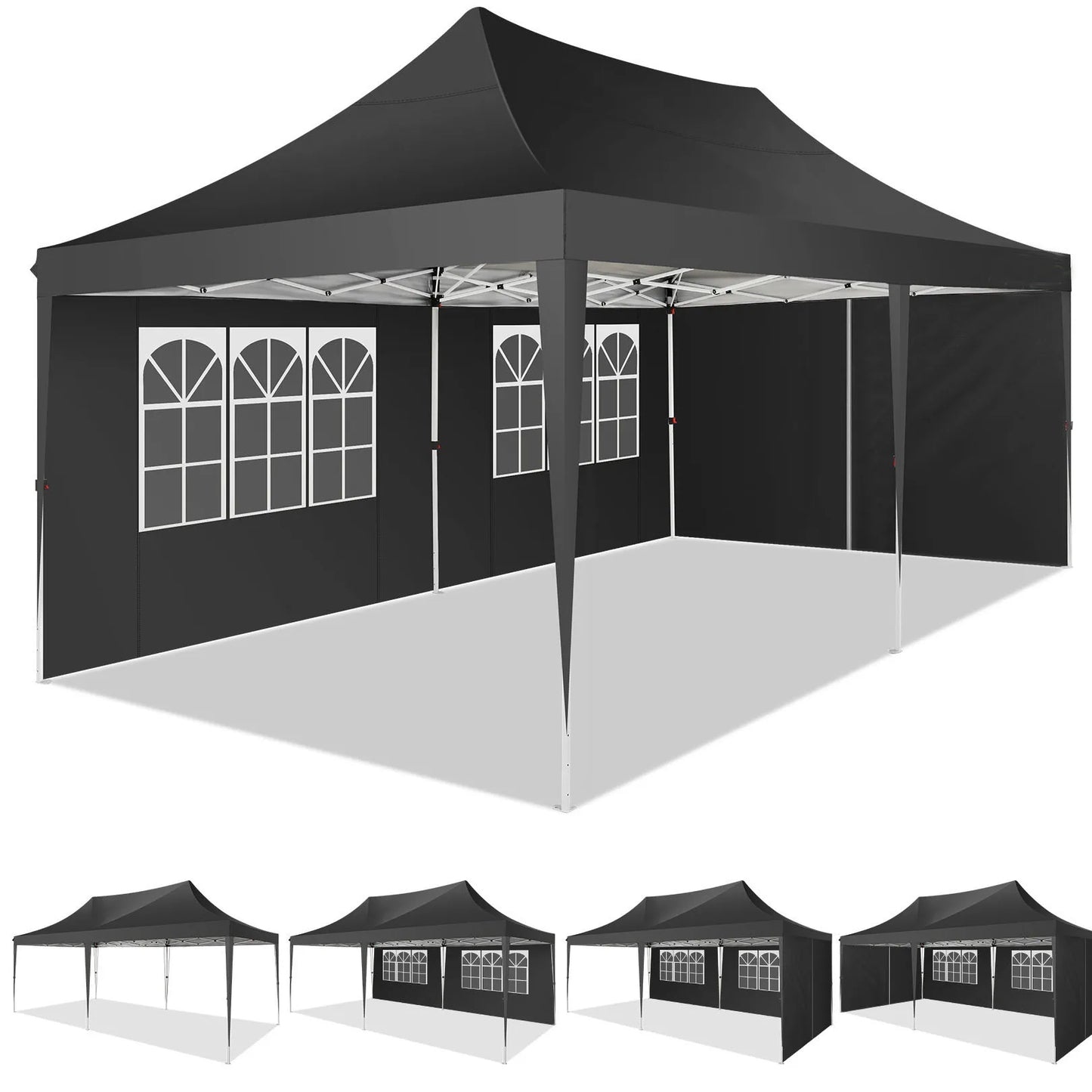 COBIZICN Pop Up Gazebo Canopy UV50 Plus Waterproof Party Tent