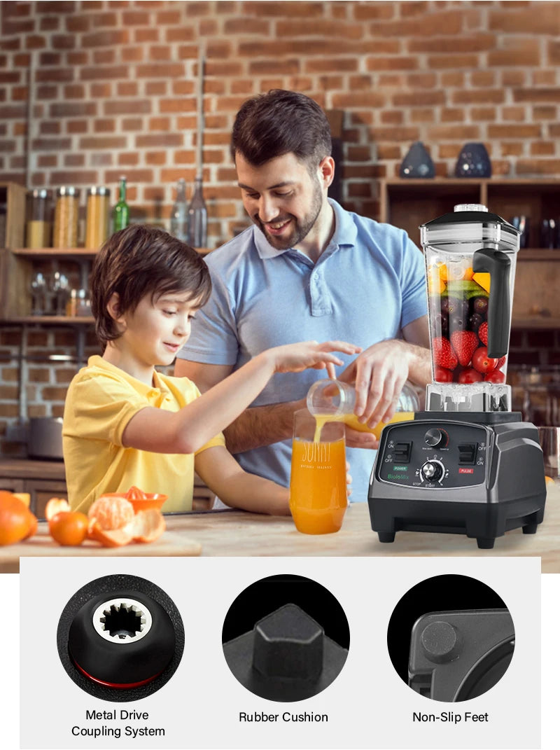 Biolomix 3HP 2200W Heavy Duty Blender Mixer Juicer Pro