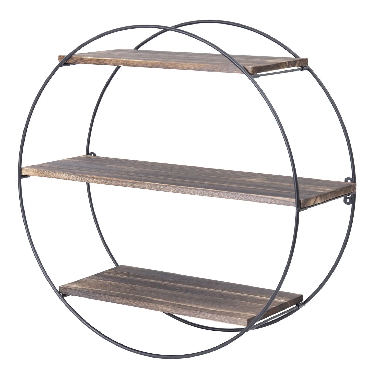 Hign-concerned Rustic 3 Tier Floating Wall Shelves Set