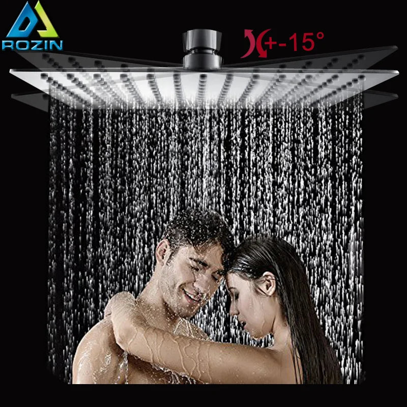 Rozin Stainless Steel Ultrathin Rainfall Shower Head