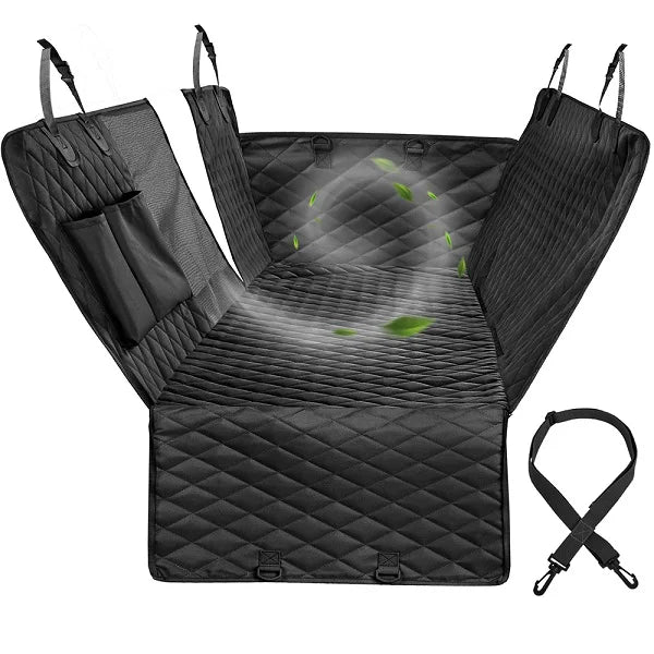 Petravel Waterproof Dog Car Seat Cover Hammock Rear Seat Protector for All Breeds