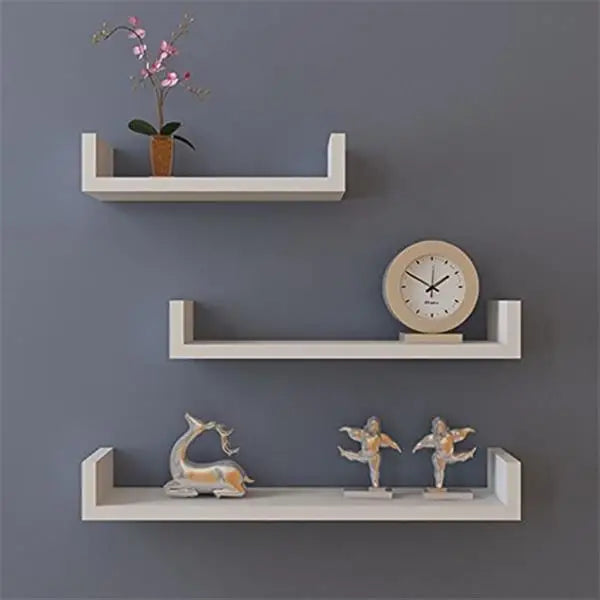 Floating Shelves Wall Mounted Set of 3, Wall Storage Shelves for Bedroom, Living Room, Bathroom, Kitchen, Office