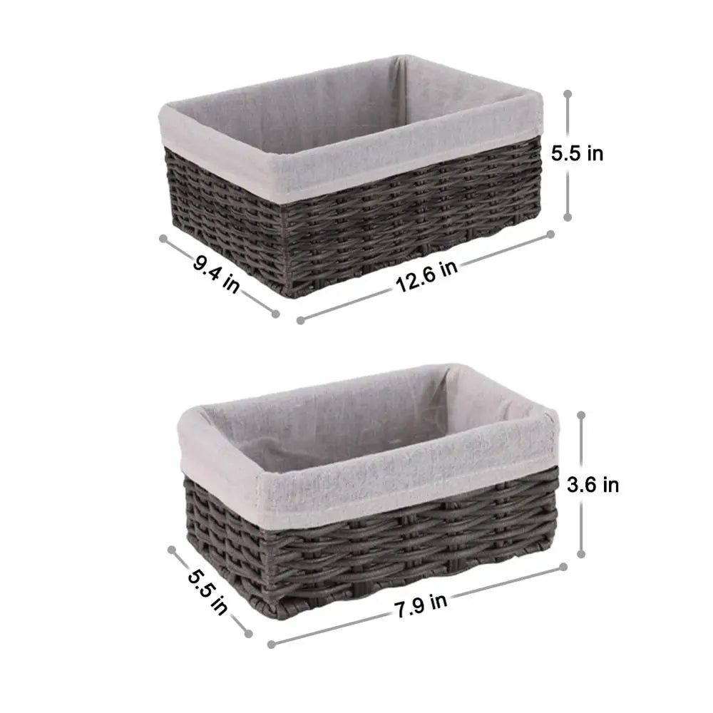 Guangdong Handmade Wicker Storage Baskets Set For Home