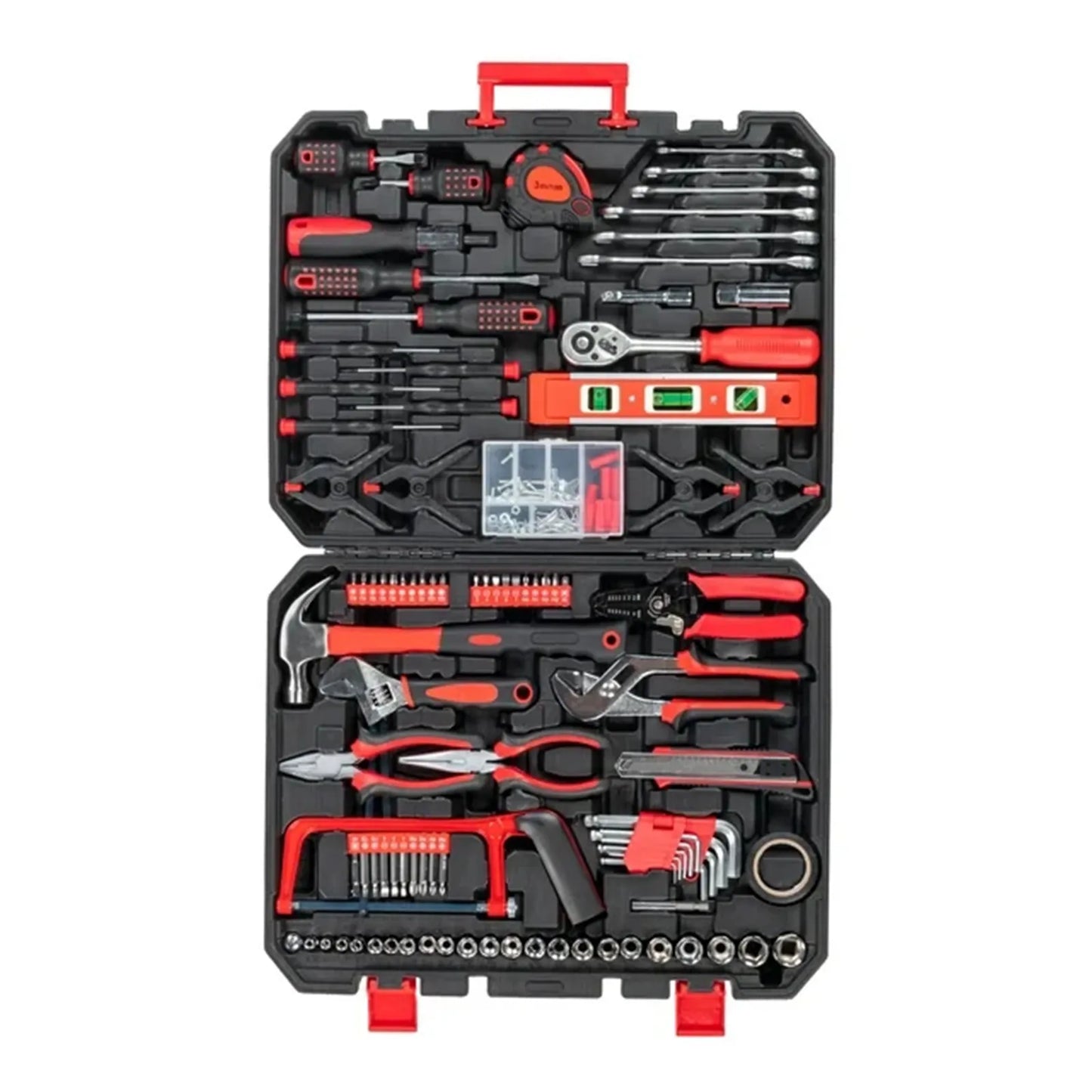 198 Piece New Quality Tool Set Black and Red for Multiple Scenarios