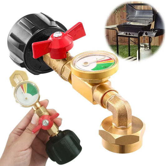 APWIKOGER QCC1 Propane Refill Elbow Adapter With Valve