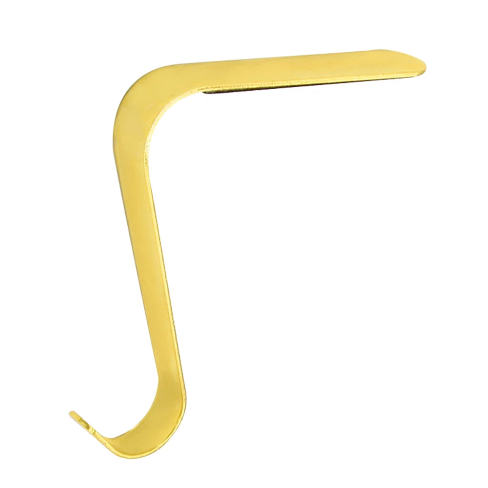 Christmas Stocking Hanger Metal Hooks Fireplace Decor