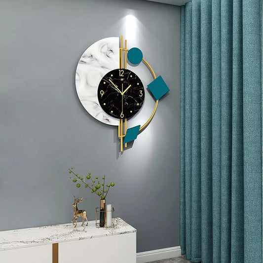 Hign-concerned Modern Nordic 3D Wall Clock for Living Room