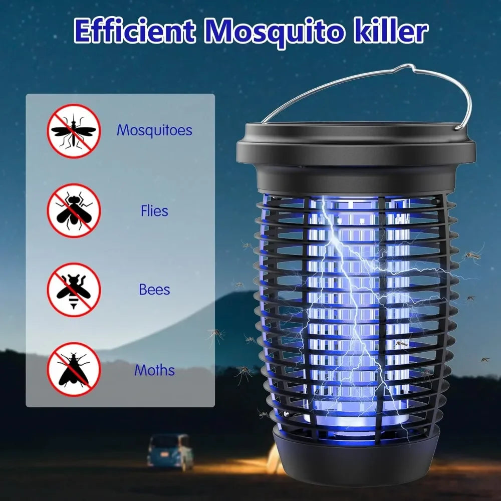 AISITINH Solar Bug Zapper 2 in 1 Mosquito Killer Lamp