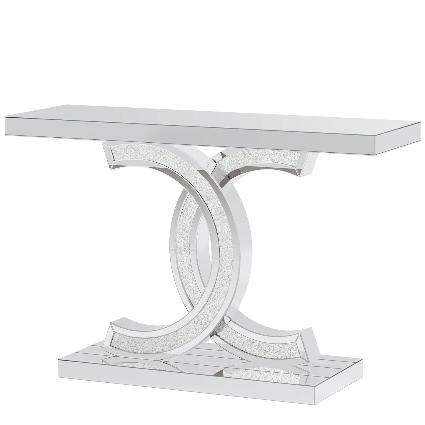 Tribesigns Gold Entryway Table Modern 39 Inch Console Faux Marble Narrow Wood Sofa with Geometric Metal Legs