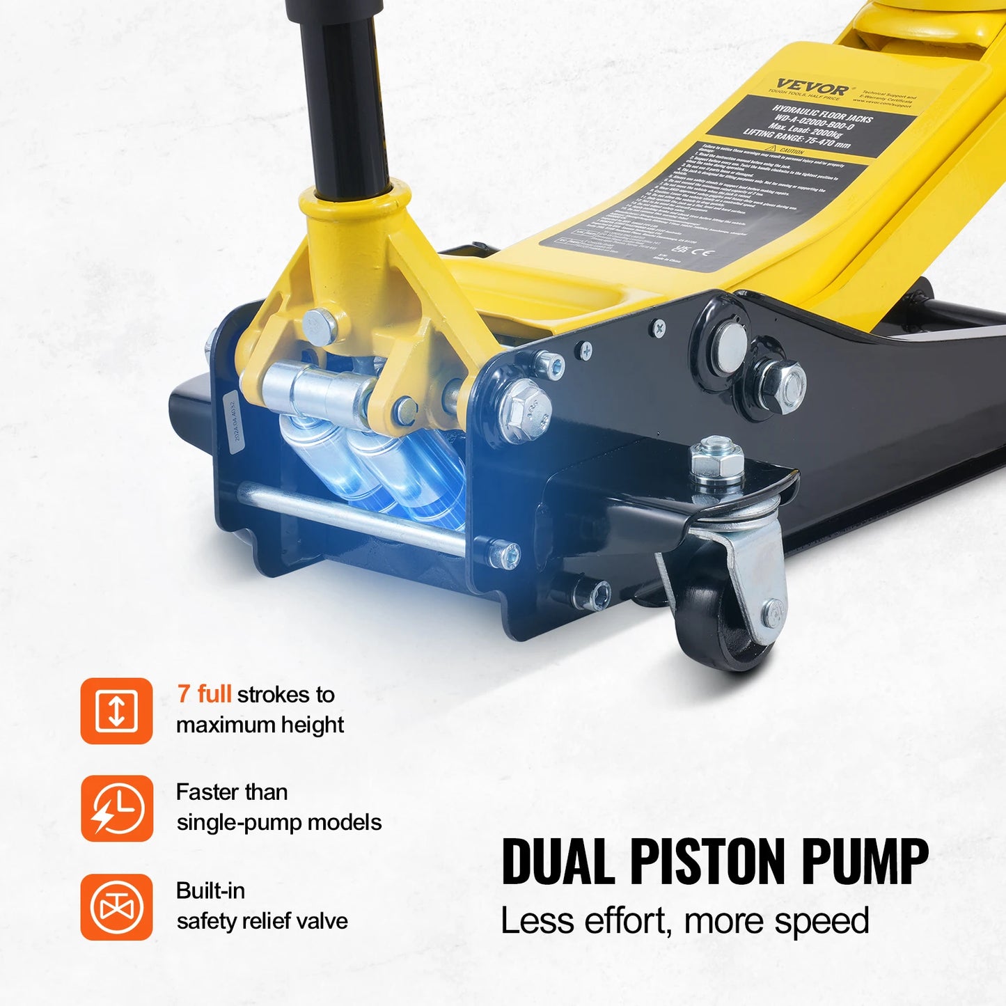 SucceBuy Floor Jack Low Profile Hydraulic Car Jack