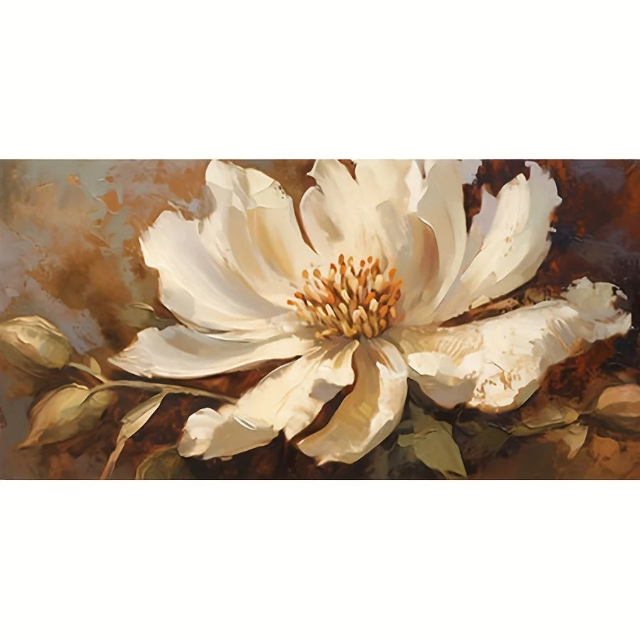 Form Canvas Wrapped Poster Frame Art Flower Painting Decor