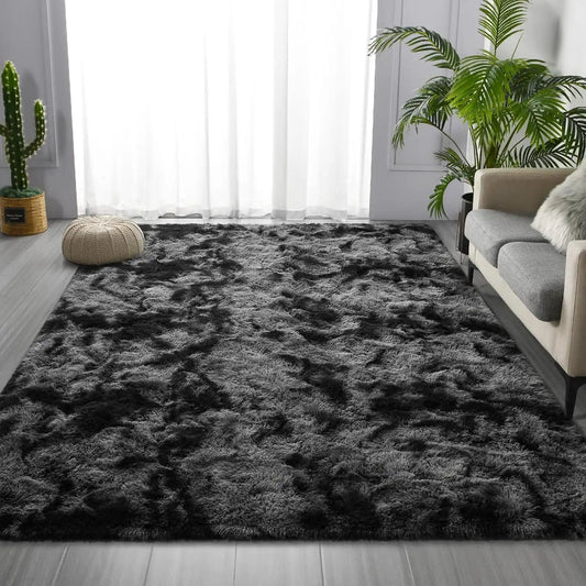 Lochas Soft Plush Tie Dye Velvet Rugs for Living Room