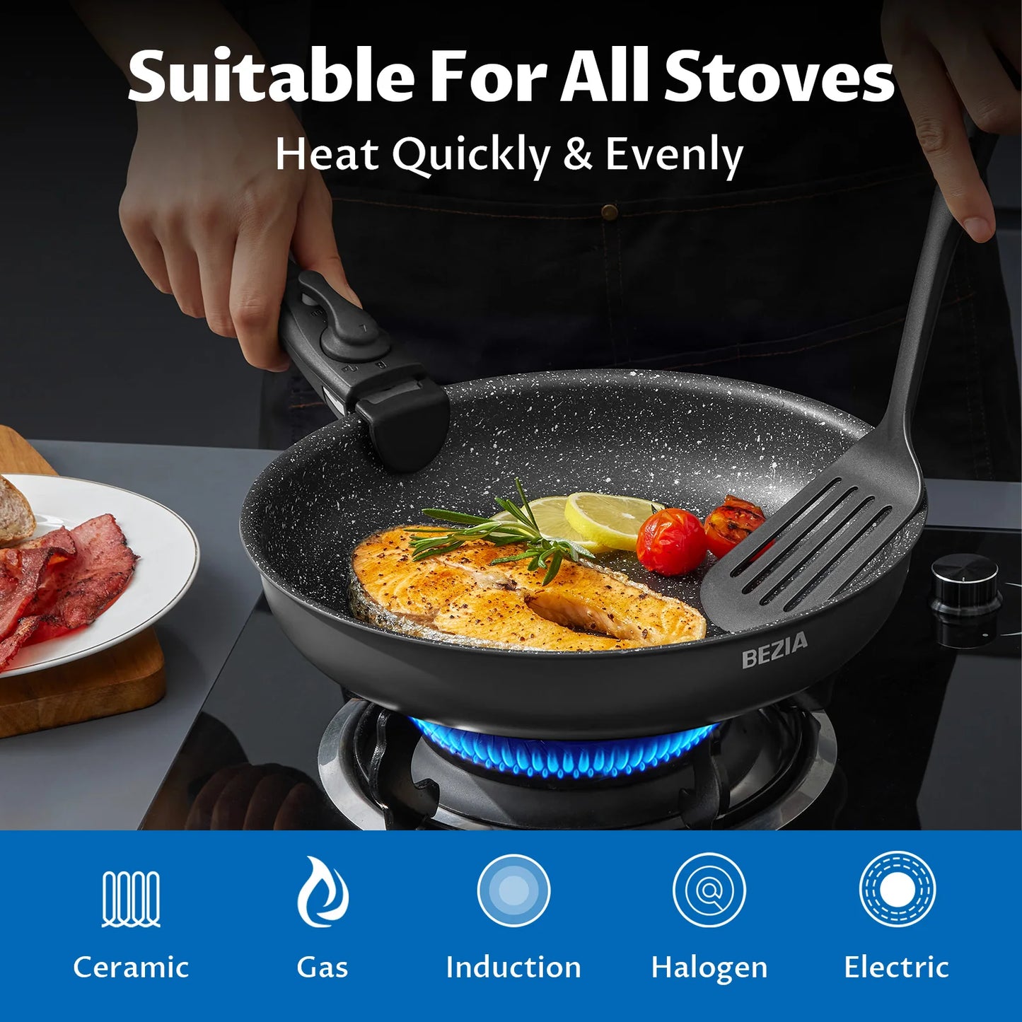 Induction Cookware Set 13 Pieces Nonstick Pots and Pans