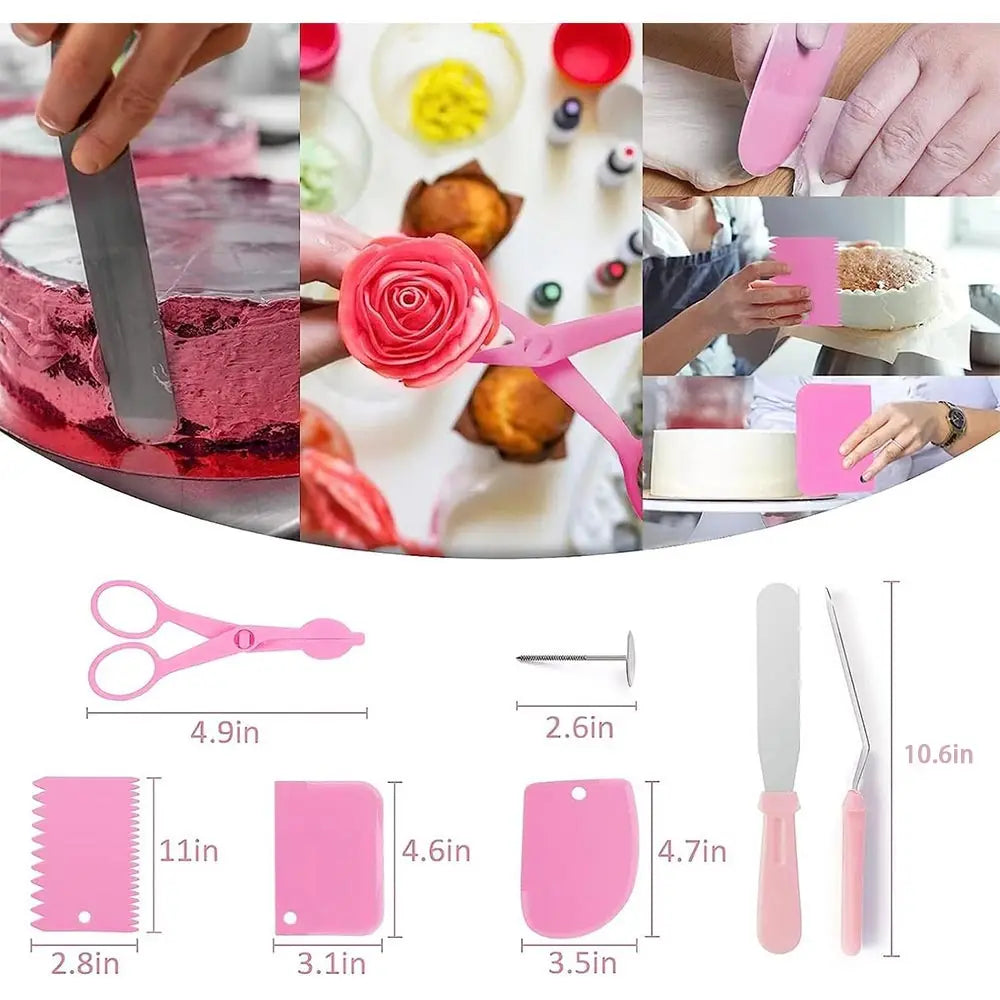 Feature 359Pcs Cake Decorating Set With 66 Tips Piping Bags