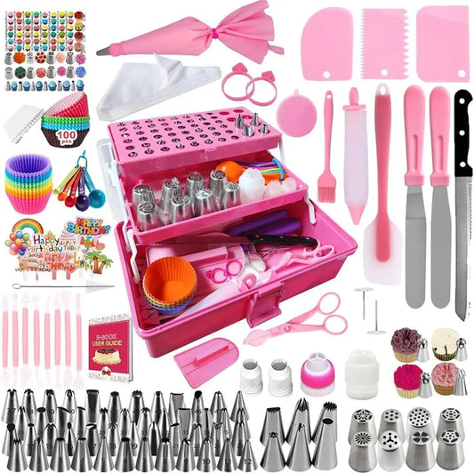 Feature 359Pcs Cake Decorating Set With 66 Tips Piping Bags