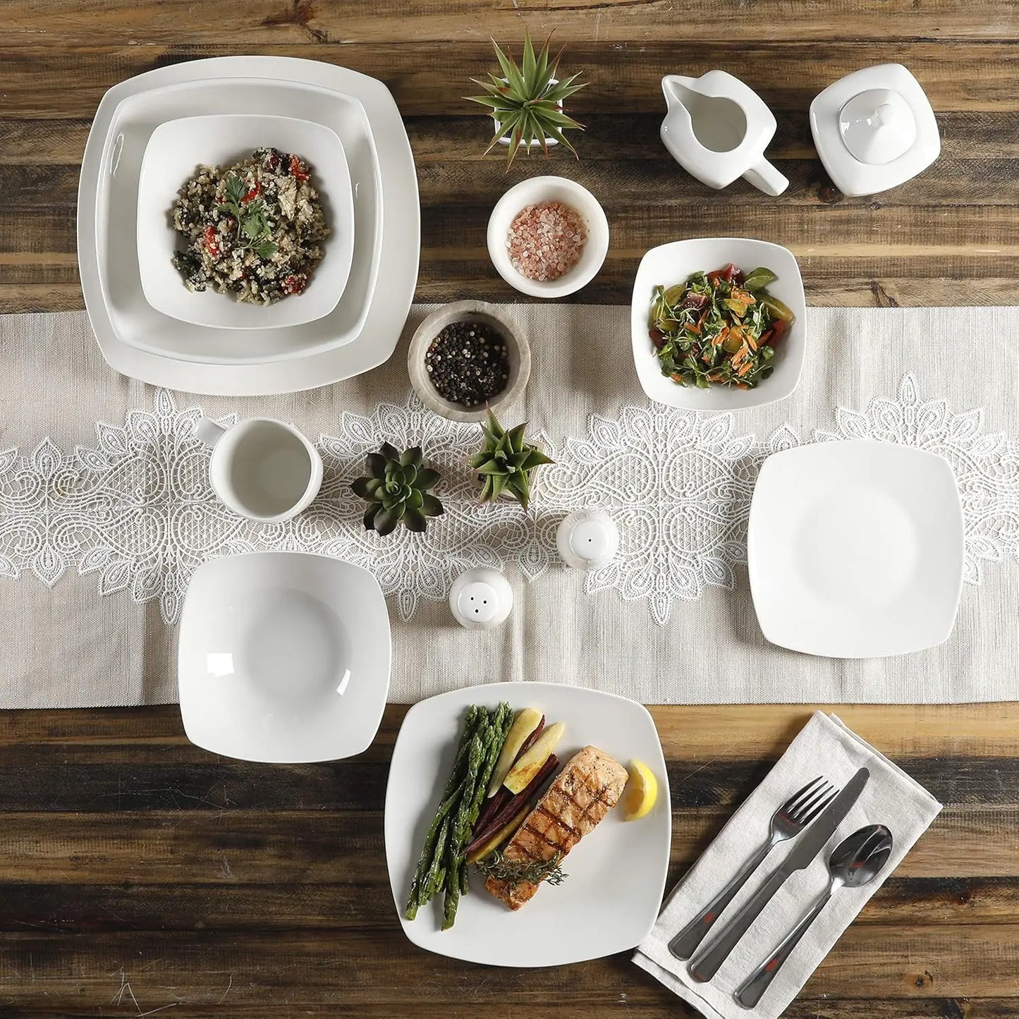 LIEI Zen Buffetware 39 Piece Dinnerware Set Collection