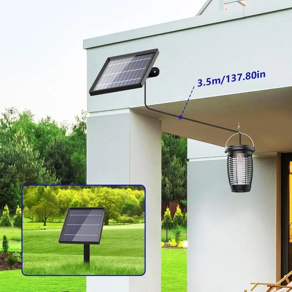 AISITINH Solar Bug Zapper 2 in 1 Mosquito Killer Lamp