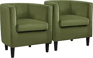 Velvet Accent Chair Modern Comfortable Armchairs Upholstered Barrel Sofa Chair for Living Room Bedroom Waiting Room Beige